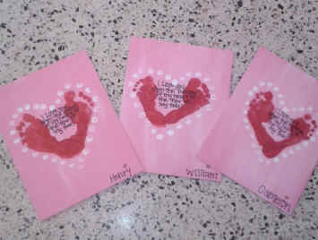 Valentine's day Craft, Heart Feet